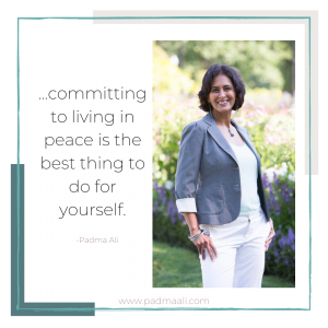 ...committing to living in peace is the best thing to do for yourself.